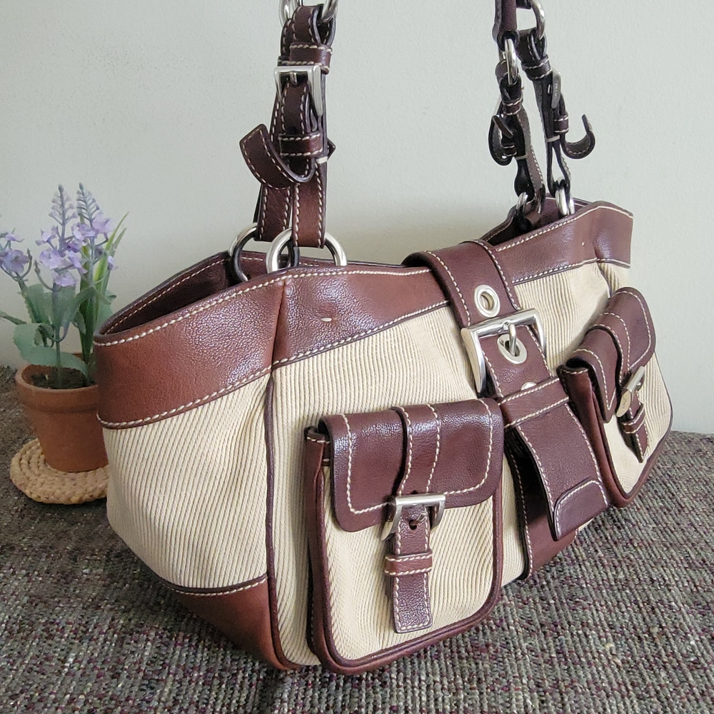Authentic Prada Double Pockets Handbag Vintage Retro Y2k - Picture 3 of 13